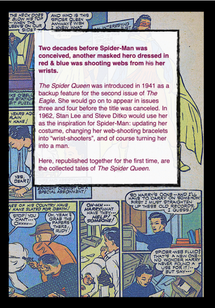 Back Cover of Spider Queen: Her Collected Tales